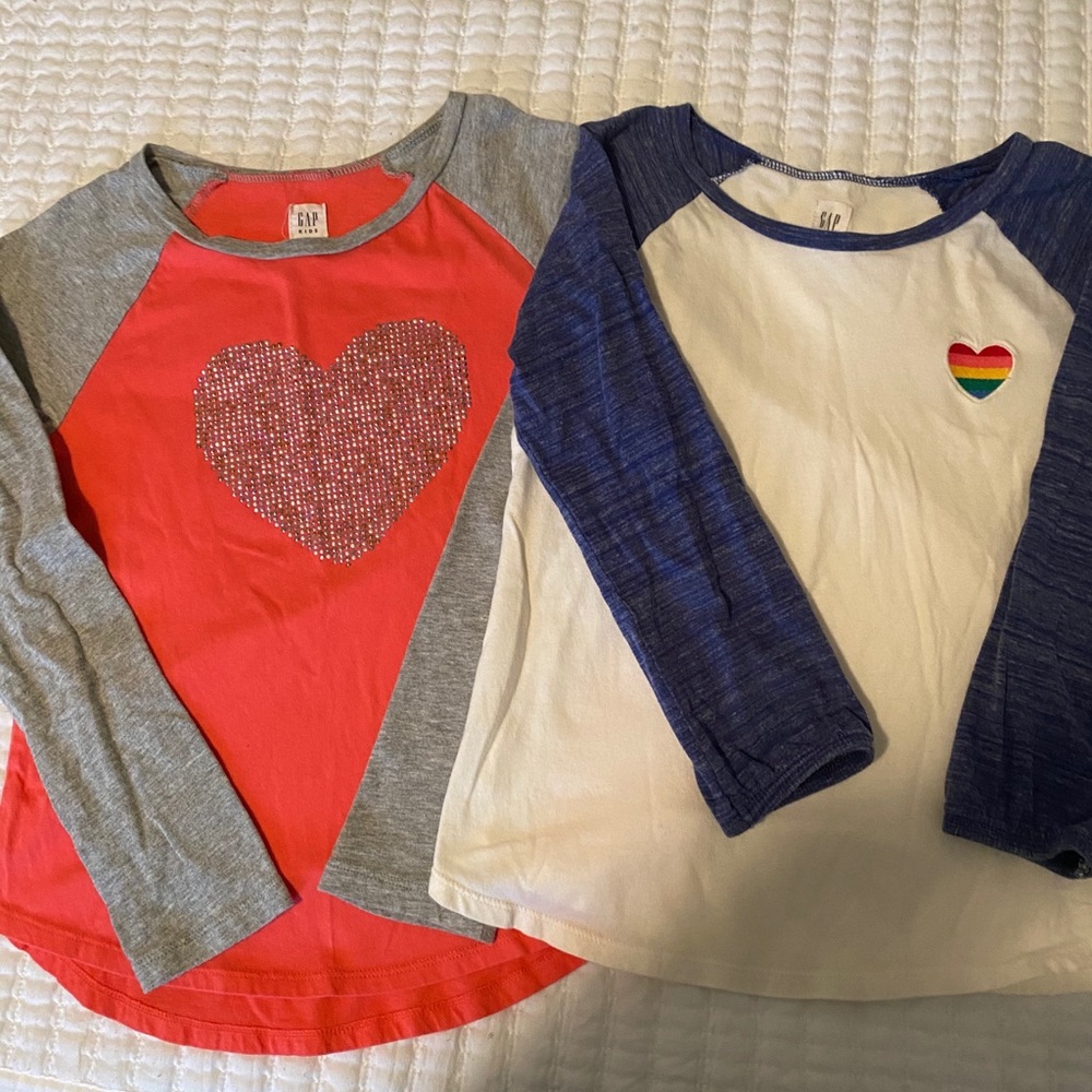 Lot of 2 long sleeve girls shirts